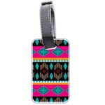 Abstract Art Pattern Design Vintage Luggage Tag (two sides) Back