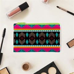 Abstract Art Pattern Design Vintage Cosmetic Bag (XS)