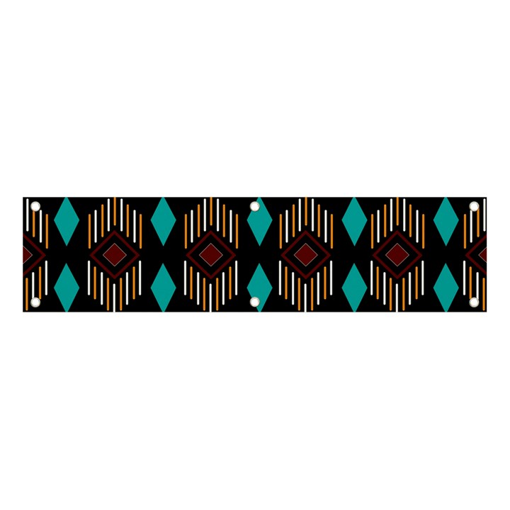 Abstract Art Pattern Design Vintage Banner and Sign 4  x 1 