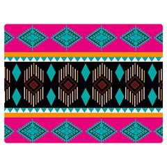 Abstract Art Pattern Design Vintage Premium Plush Fleece Blanket (Extra Small)