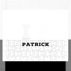 I Love Patrick  Rectangular Jigsaw Puzzl by ilovewhateva