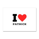 I love Patrick  Crystal Sticker (A4) Front