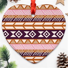 Print Pattern Design Vintage Ornament (heart) by Ravend