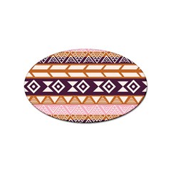 Print Pattern Design Vintage Sticker (oval) by Ravend