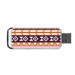 Print Pattern Design Vintage Portable Usb Flash (two Sides) by Ravend