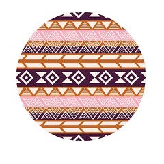 Print Pattern Design Vintage Mini Round Pill Box by Ravend