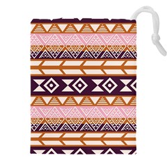 Print Pattern Design Vintage Drawstring Pouch (5xl) by Ravend