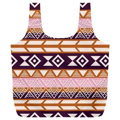 Print Pattern Design Vintage Full Print Recycle Bag (xxl) by Ravend