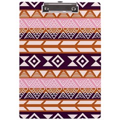 Print Pattern Design Vintage A4 Acrylic Clipboard by Ravend