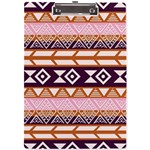 Print Pattern Design Vintage A4 Acrylic Clipboard Front