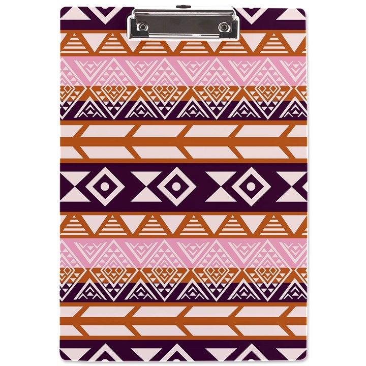 Print Pattern Design Vintage A4 Acrylic Clipboard