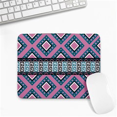 Pink Pattern Design Vintage Small Mousepad by Ravend