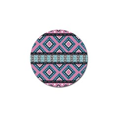 Pink Pattern Design Vintage Golf Ball Marker (10 Pack) by Ravend