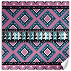 Pink Pattern Design Vintage Canvas 20  X 20  by Ravend