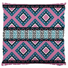 Pink Pattern Design Vintage Large Cushion Case (one Side) by Ravend