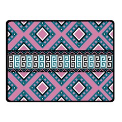 Pink Pattern Design Vintage Two Sides Fleece Blanket (small) by Ravend