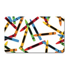 Crayons Color Pencils Stationary Magnet (rectangular) by Ravend