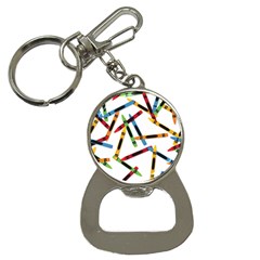 Crayons Color Pencils Stationary Bottle Opener Key Chain by Ravend