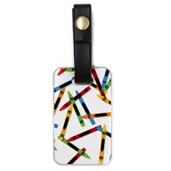 Crayons Color Pencils Stationary Luggage Tag (one Side) by Ravend