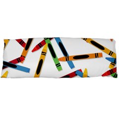 Crayons Color Pencils Stationary Body Pillow Case (dakimakura) by Ravend