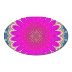 Wallpaper Decoration Generated Oval Magnet by Ravend