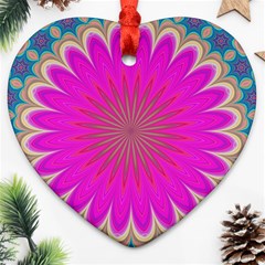 Wallpaper Decoration Generated Heart Ornament (two Sides) by Ravend