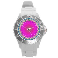 Wallpaper Decoration Generated Round Plastic Sport Watch (l) by Ravend