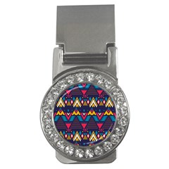 Pattern Colorful Aztec Money Clips (cz)  by Ravend