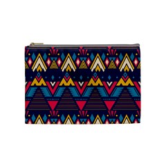 Pattern Colorful Aztec Cosmetic Bag (medium) by Ravend