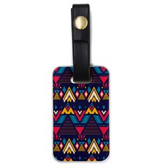 Pattern Colorful Aztec Luggage Tag (one Side) by Ravend