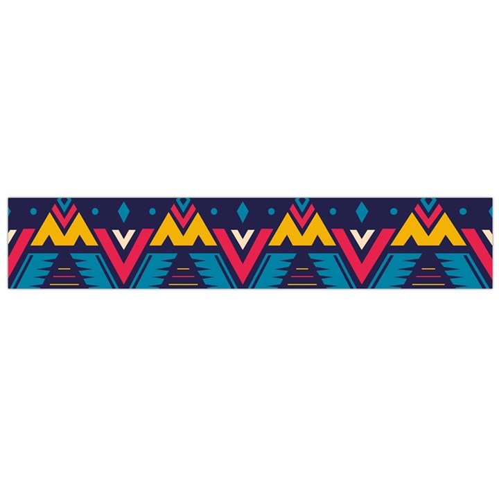 Pattern Colorful Aztec Large Premium Plush Fleece Scarf 