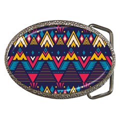 Pattern Colorful Aztec Belt Buckles by Ravend