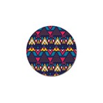 Pattern Colorful Aztec Golf Ball Marker (4 pack) Front