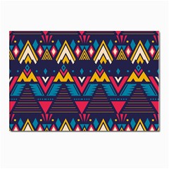 Pattern Colorful Aztec Postcard 4 x 6  (pkg Of 10) by Ravend