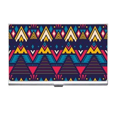 Pattern Colorful Aztec Business Card Holder by Ravend