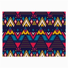 Pattern Colorful Aztec Large Glasses Cloth by Ravend