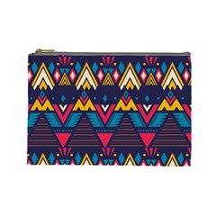 Pattern Colorful Aztec Cosmetic Bag (large) by Ravend