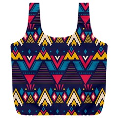 Pattern Colorful Aztec Full Print Recycle Bag (xxl) by Ravend