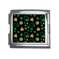 Clovers Flowers Clover Pat Mega Link Italian Charm (18mm) by Ravend