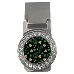 Clovers Flowers Clover Pat Money Clips (cz)  by Ravend