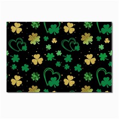 Clovers Flowers Clover Pat Postcard 4 x 6  (pkg Of 10) by Ravend