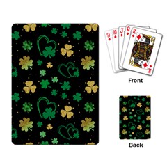 Clovers Flowers Clover Pat Playing Cards Single Design (rectangle) by Ravend