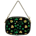 Clovers Flowers Clover Pat Chain Purse (One Side) Front