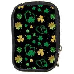 Clovers Flowers Clover Pat Compact Camera Leather Case by Ravend