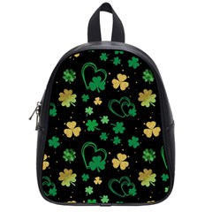 Clovers Flowers Clover Pat School Bag (small) by Ravend