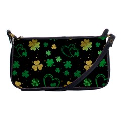 Clovers Flowers Clover Pat Shoulder Clutch Bag by Ravend