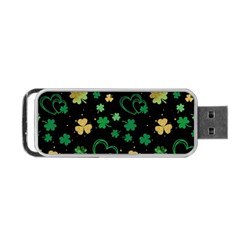 Clovers Flowers Clover Pat Portable Usb Flash (two Sides) by Ravend