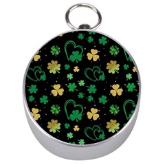 Clovers Flowers Clover Pat Silver Compasses by Ravend