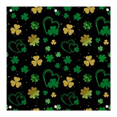 Clovers Flowers Clover Pat Banner And Sign 3  X 3  by Ravend