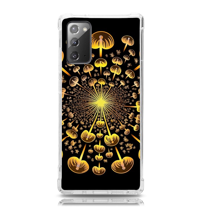 Mushroom Fungus Gold Psychedelic Samsung Galaxy Note 20 TPU UV Case